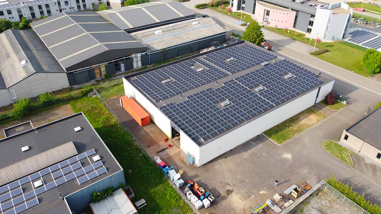 BKS installs 500 solar panels on the roof of its Belgian factory